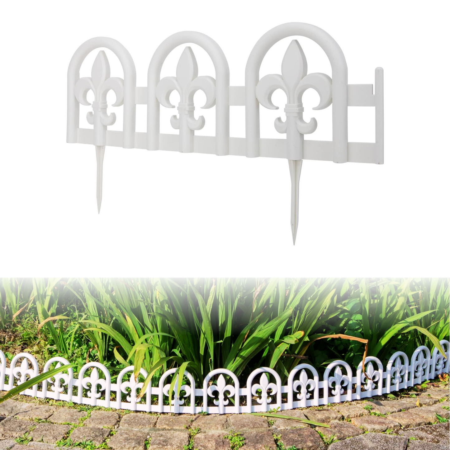 Fleur-De-Lis — Faux Wrought Iron Garden Edging