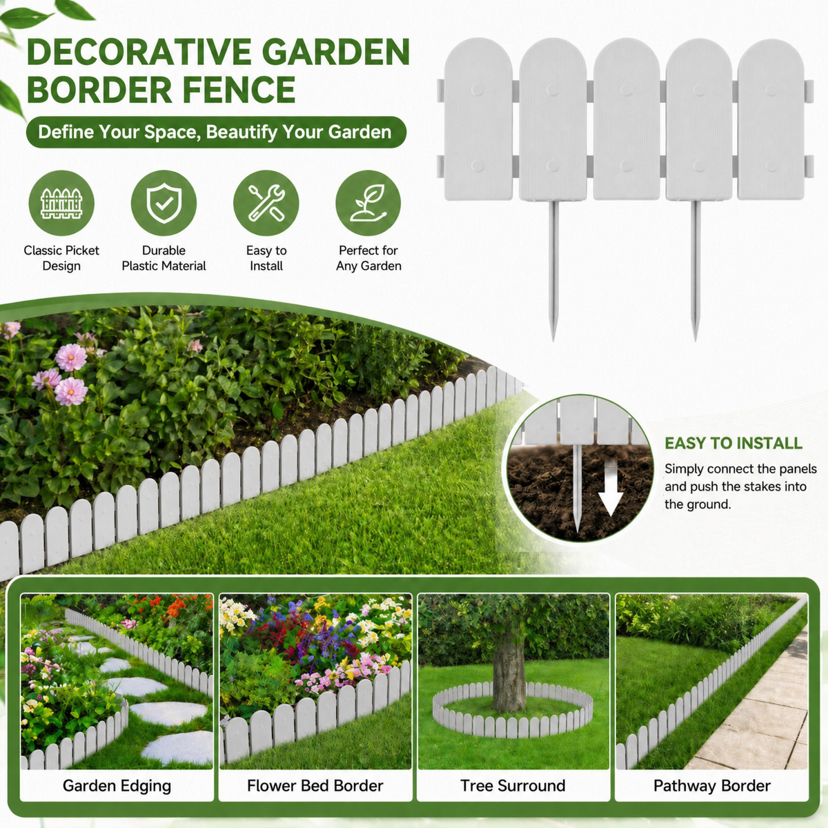 TimberLine — Wood-Look Textured Garden Edging