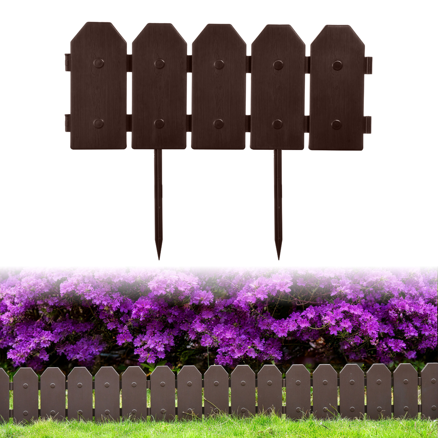 TimberLine II — Wood-Look Textured Garden Edging