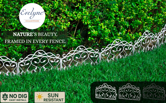 Leaf & Bird — Decorative Iron-Look Garden Edging