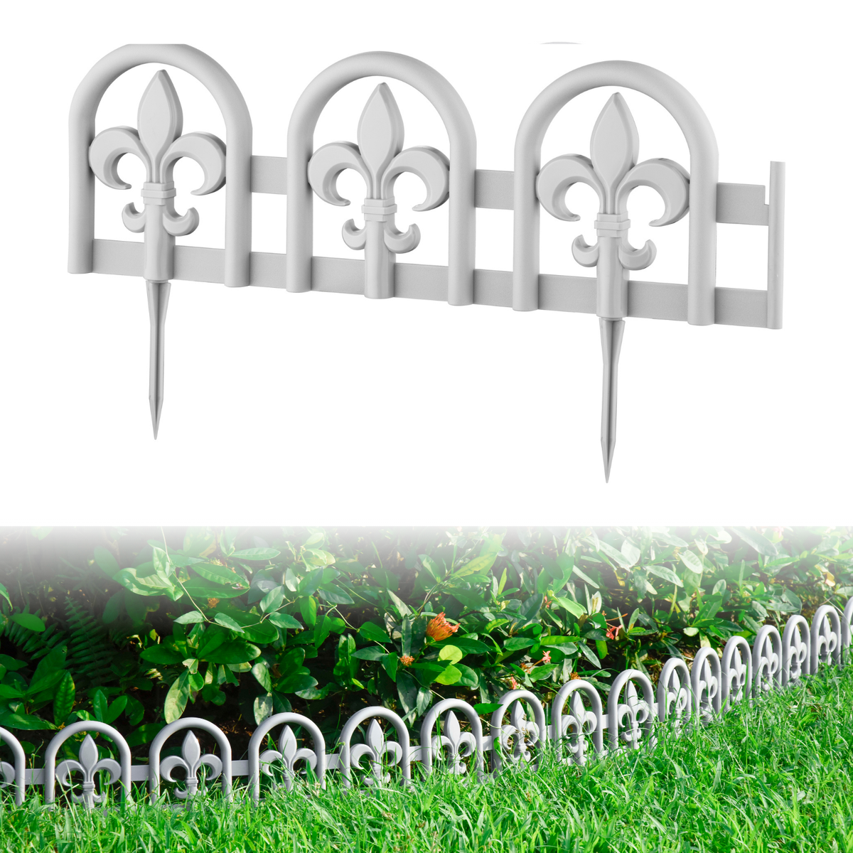 Fleur-De-Lis — Faux Wrought Iron Garden Edging
