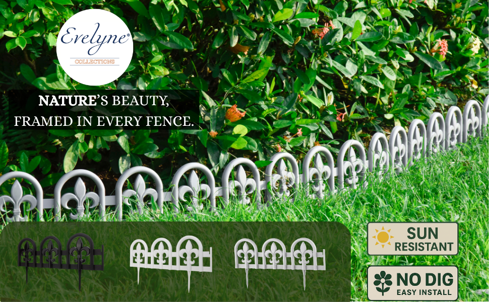 Fleur-De-Lis — Faux Wrought Iron Garden Edging
