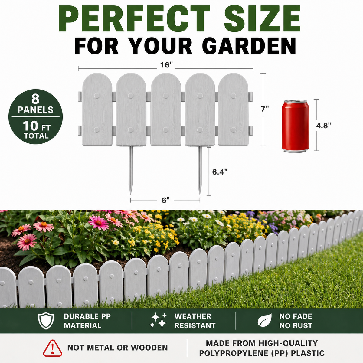 TimberLine — Wood-Look Textured Garden Edging