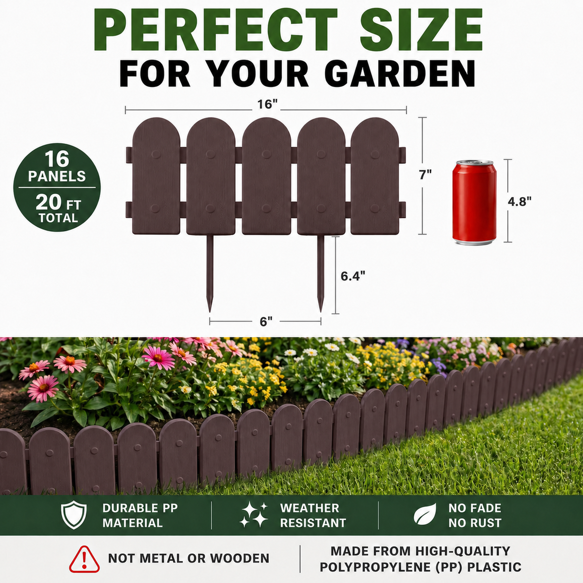 TimberLine — Wood-Look Textured Garden Edging