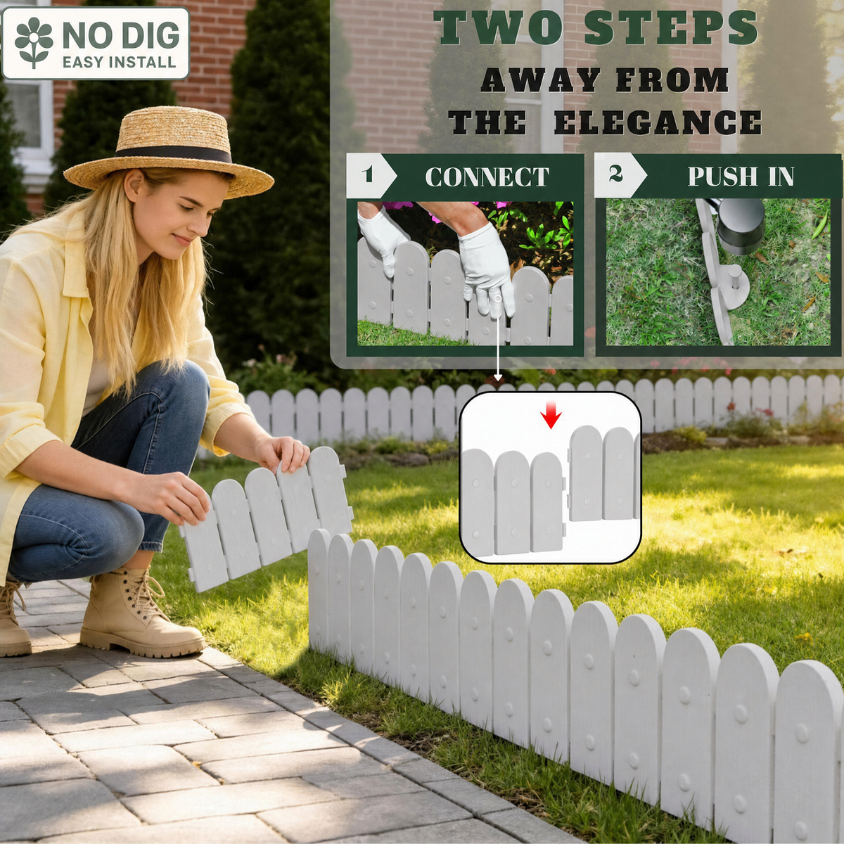TimberLine — Wood-Look Textured Garden Edging