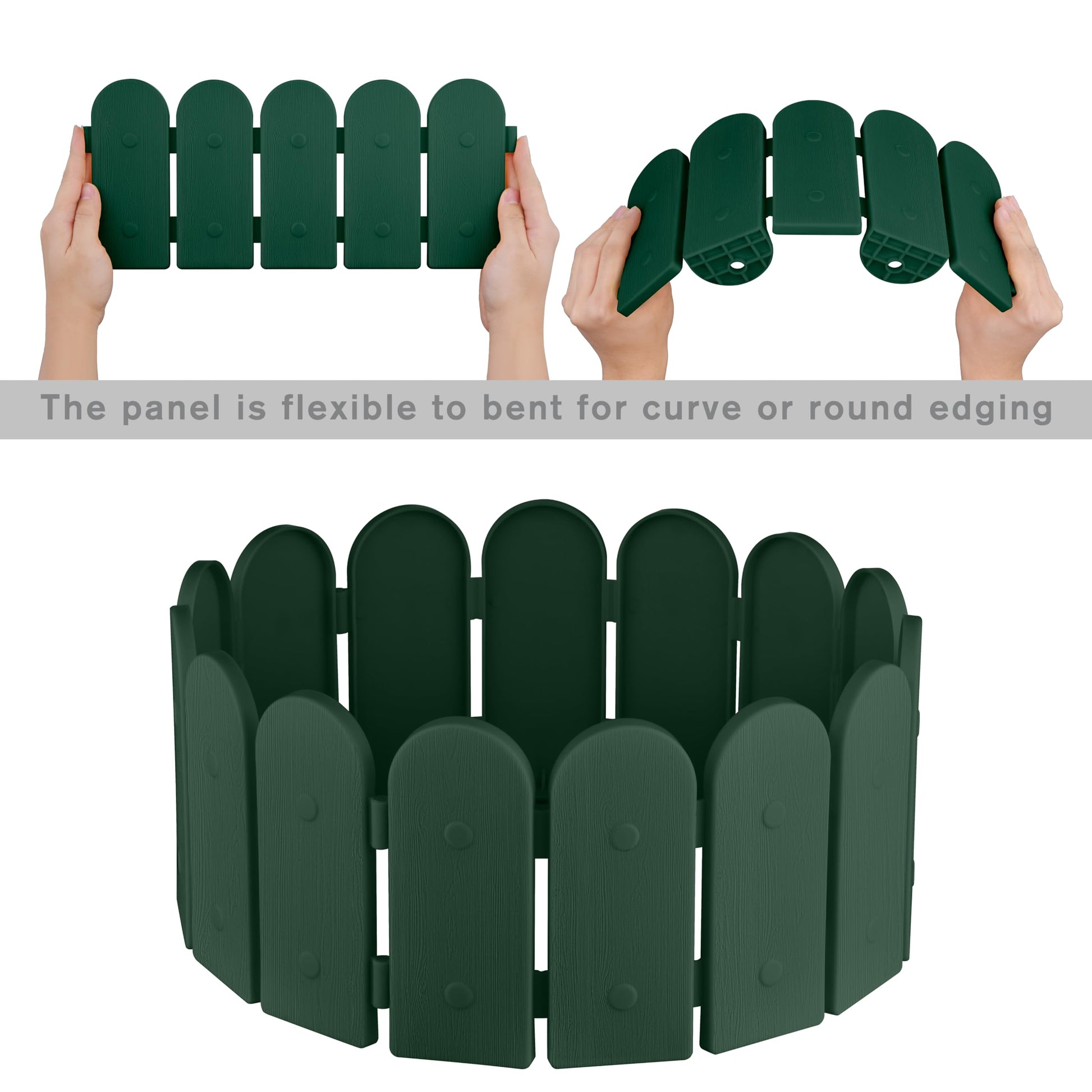 weather resistant wood look fence garden border for garden edging