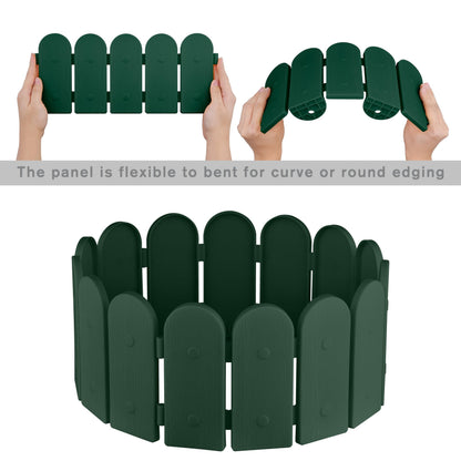 weather resistant wood look fence garden border for garden edging