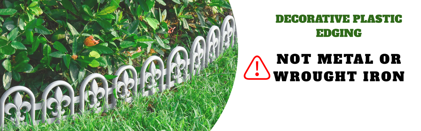 Fleur-De-Lis — Faux Wrought Iron Garden Edging