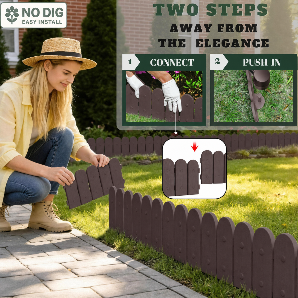 TimberLine — Wood-Look Textured Garden Edging