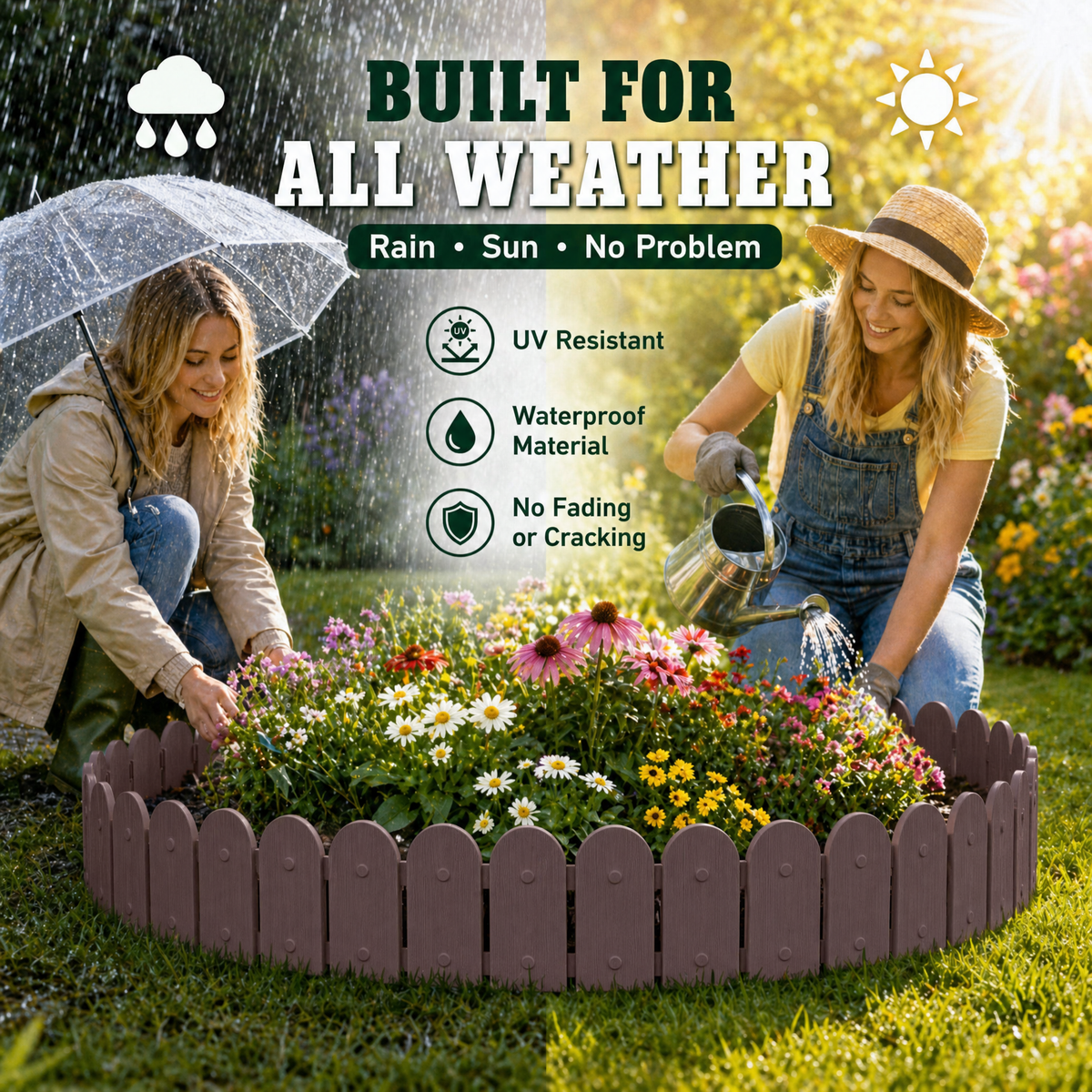 TimberLine — Wood-Look Textured Garden Edging
