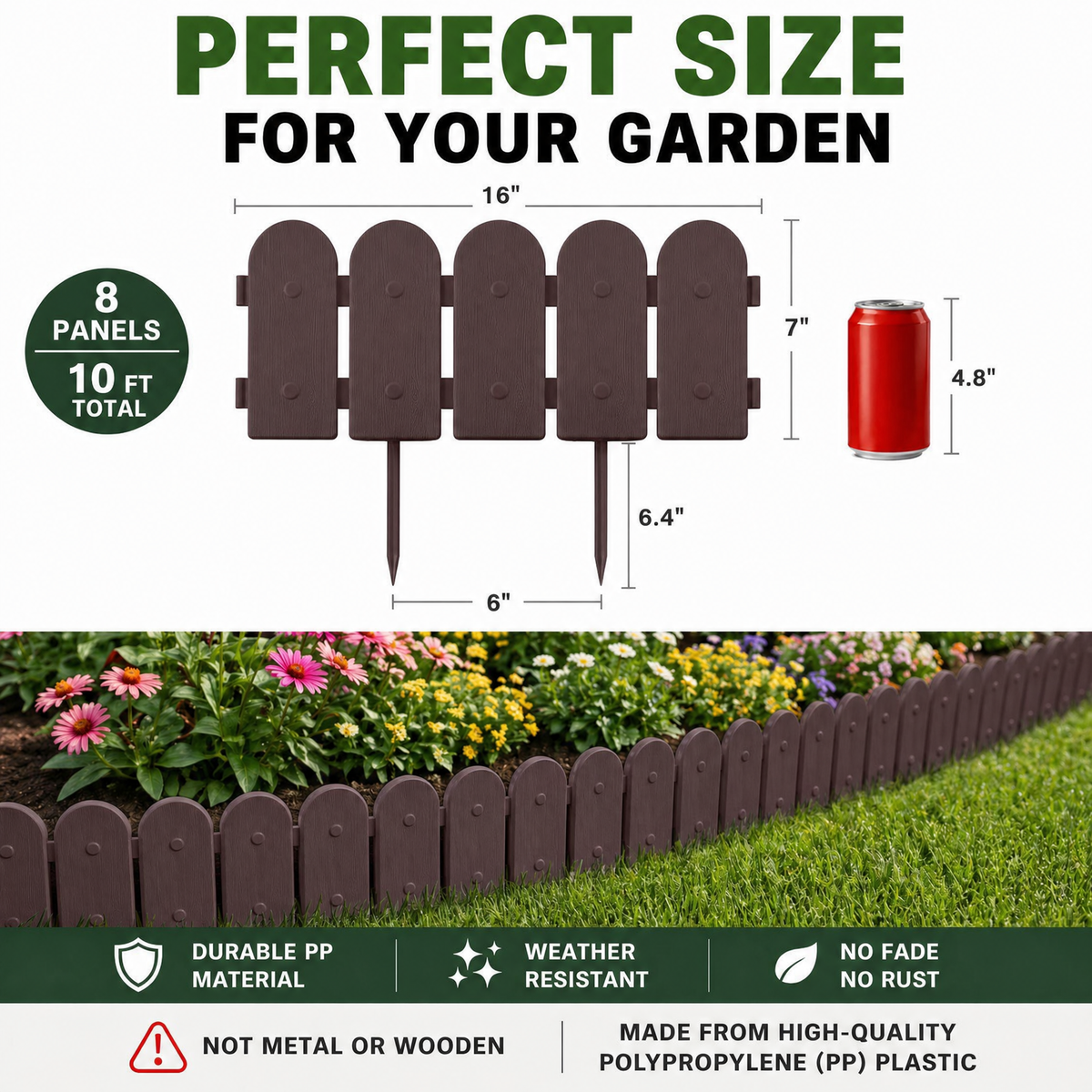 TimberLine — Wood-Look Textured Garden Edging