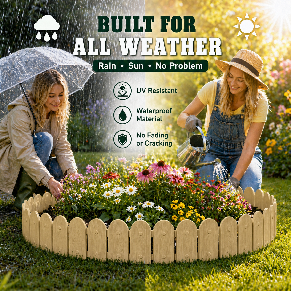 TimberLine — Wood-Look Textured Garden Edging
