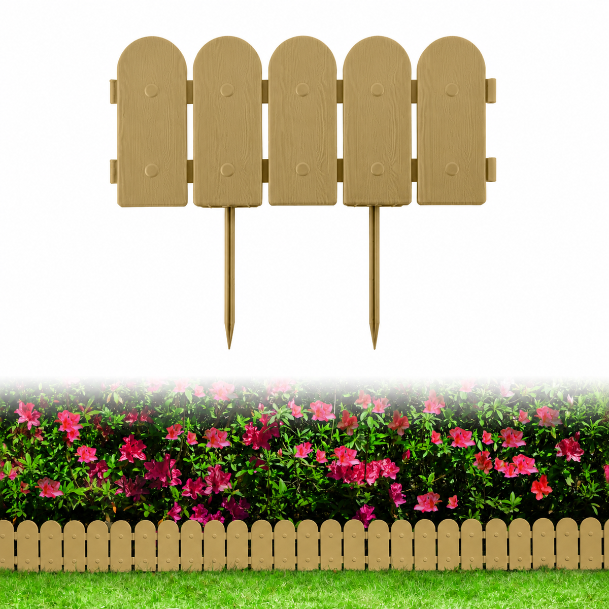 TimberLine — Wood-Look Textured Garden Edging