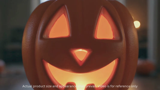 Stacked Jack-O’-Lantern Pumpkin Decoration – 3-Tier Light-Up Halloween Gourd HDPE Plastic – Indoor/Outdoor Fall Decor with Happy Ghost Faces – Cute Pumpkin Tower for Porch Tabletop